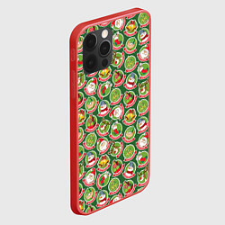 Чехол для iPhone 12 Pro Max Новогодние Персонажи, цвет: 3D-красный — фото 2