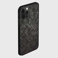 Чехол для iPhone 12 Pro Max Geometric textures, цвет: 3D-черный — фото 2
