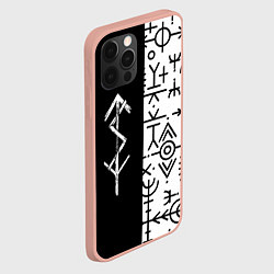 Чехол для iPhone 12 Pro Max ПАТТЕРН РУНЫ RUNES Z, цвет: 3D-светло-розовый — фото 2