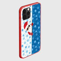 Чехол для iPhone 12 Pro Max С Новым Годом дед мороз, цвет: 3D-красный — фото 2