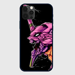 Чехол для iPhone 12 Pro Max Evangelion Eva 01, цвет: 3D-черный