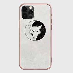 Чехол для iPhone 12 Pro Max Лунные волки ранний лого цвет легиона, цвет: 3D-светло-розовый