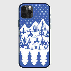 Чехол для iPhone 12 Pro Max Горные Олени, цвет: 3D-черный