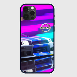 Чехол для iPhone 12 Pro Max NISSAN GT-R SKYLINE, цвет: 3D-черный