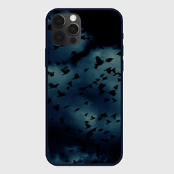 Чехол для iPhone 12 Pro Max Flock of birds, цвет: 3D-черный