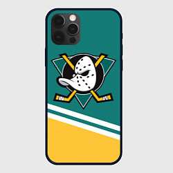 Чехол для iPhone 12 Pro Max Анахайм Дакс, NHL, цвет: 3D-черный