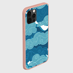 Чехол для iPhone 12 Pro Max Облака Греции, цвет: 3D-светло-розовый — фото 2