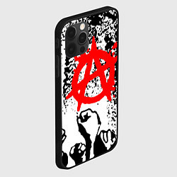 Чехол для iPhone 12 Pro Max АНАРХИЯ РЕВОЛЮЦИЯ,, цвет: 3D-черный — фото 2