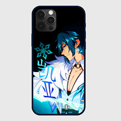 Чехол для iPhone 12 Pro Max Genshin Impact - Кэйа, цвет: 3D-черный