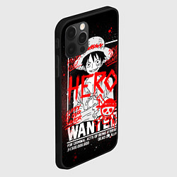 Чехол для iPhone 12 Pro Max One Piece: Разыскивается Манки Д Лаффи, цвет: 3D-черный — фото 2