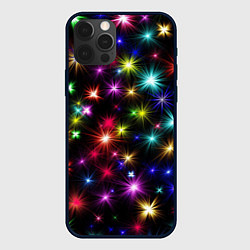Чехол для iPhone 12 Pro Max ПРАЗДНИЧНЫЕ ОГОНЬКИ, цвет: 3D-черный