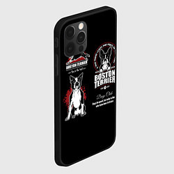 Чехол для iPhone 12 Pro Max Бостон-Терьер Boston Terrier, цвет: 3D-черный — фото 2