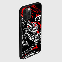 Чехол для iPhone 12 Pro Max TOYOTA DRAGON ТОЙОТА ДРАКОН, цвет: 3D-черный — фото 2