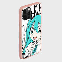 Чехол для iPhone 12 Pro Max Hatsune Miku Vocaloid, цвет: 3D-светло-розовый — фото 2