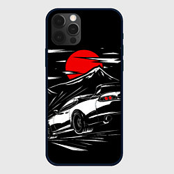 Чехол для iPhone 12 Pro Max Toyota Supra: Red Moon, цвет: 3D-черный