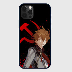 Чехол для iPhone 12 Pro Max ТАРТАЛЬЯ СНЕЖНАЯ ЧЕРНЫЙ, цвет: 3D-черный