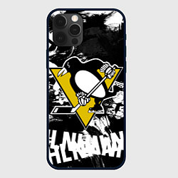 Чехол для iPhone 12 Pro Max Питтсбург Пингвинз Pittsburgh Penguins, цвет: 3D-черный