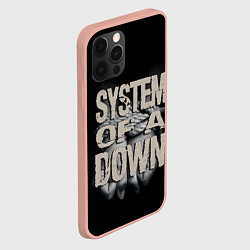 Чехол для iPhone 12 Pro Max System of a Down, цвет: 3D-светло-розовый — фото 2