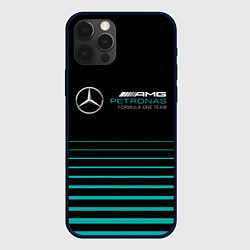 Чехол для iPhone 12 Pro Max Merсedes PETRONAS F1, цвет: 3D-черный