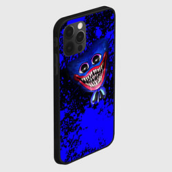 Чехол для iPhone 12 Pro Max Huggy Wuggy: Blue Rage, цвет: 3D-черный — фото 2