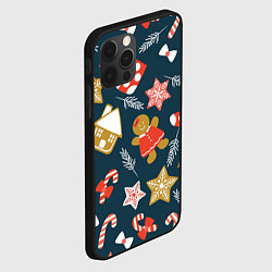 Чехол для iPhone 12 Pro Max Merry Christmas!!!, цвет: 3D-черный — фото 2