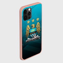 Чехол для iPhone 12 Pro Max Manchester City Teal Themme, цвет: 3D-светло-розовый — фото 2