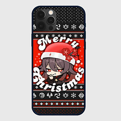 Чехол для iPhone 12 Pro Max HU TAO MERRY CHRISTMAS, цвет: 3D-черный