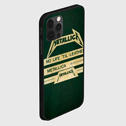 Чехол для iPhone 12 Pro Max No Life til Leather - Metallica, цвет: 3D-черный — фото 2