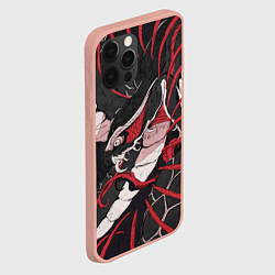 Чехол для iPhone 12 Pro Max Хищная Абстракция, цвет: 3D-светло-розовый — фото 2