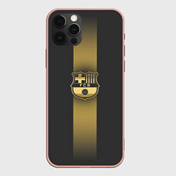 Чехол для iPhone 12 Pro Max Barcelona Gold-Graphite Theme, цвет: 3D-светло-розовый