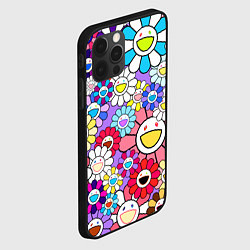 Чехол для iPhone 12 Pro Max Цветы Takashi Murakami, цвет: 3D-черный — фото 2