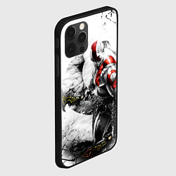 Чехол для iPhone 12 Pro Max КРАТОС С МЕЧАМИ, БОГ ВОЙНЫ, цвет: 3D-черный — фото 2