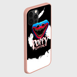 Чехол для iPhone 12 Pro Max Poppy Playtime Перья, цвет: 3D-светло-розовый — фото 2