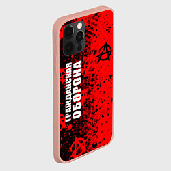 Чехол для iPhone 12 Pro Max ГРАЖДАНСКАЯ ОБОРОНА ПАТТЕРН АНАРХИИ, цвет: 3D-светло-розовый — фото 2