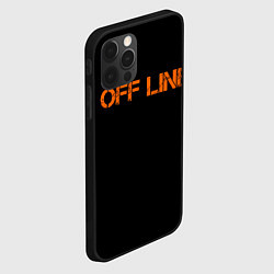 Чехол для iPhone 12 Pro Max Офлайнoffline, цвет: 3D-черный — фото 2