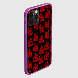 Чехол для iPhone 12 Pro Max ПЕЧАТЬ ВЕЛЕСА КРАСНЫЙ, цвет: 3D-сиреневый — фото 2