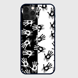 Чехол для iPhone 12 Pro Max Death Stranding паттерн логотипов, цвет: 3D-черный