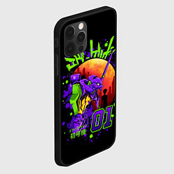 Чехол для iPhone 12 Pro Max Евангелион - Neon Genesis Evangelion, цвет: 3D-черный — фото 2