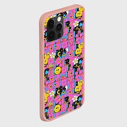Чехол для iPhone 12 Pro Max Психоделика Инь-Янь, цвет: 3D-светло-розовый — фото 2
