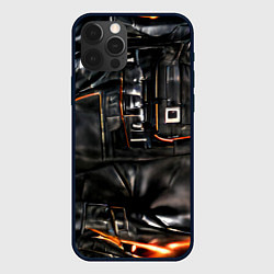 Чехол для iPhone 12 Pro Max Стиль терминатора, цвет: 3D-черный
