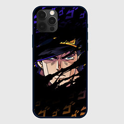 Чехол для iPhone 12 Pro Max JOJOS BIZARRE ADVENTURE ЛИЦО ГЕРОЯ, цвет: 3D-черный