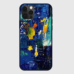 Чехол для iPhone 12 Pro Max КРАСКА PAINT, цвет: 3D-черный