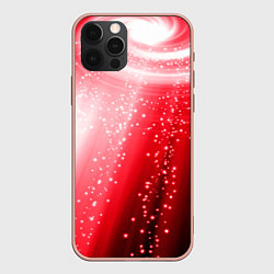 Чехол для iPhone 12 Pro Max Красная космическая спираль, цвет: 3D-светло-розовый