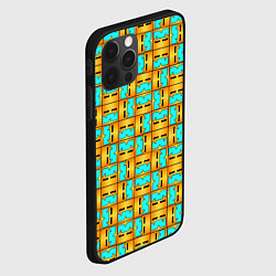 Чехол для iPhone 12 Pro Max GEOMETRY DASH CLASSIC FACE PATTERN КЛАССИКА, цвет: 3D-черный — фото 2