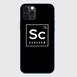 Чехол для iPhone 12 Pro Max SC - SARCASM 75 САРКАЗМ, цвет: 3D-черный