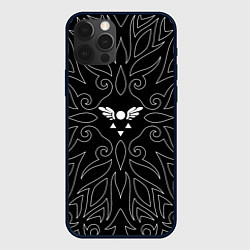 Чехол для iPhone 12 Pro Max МАГИЧЕСКА РУНА DELTARUNE УЗОР, цвет: 3D-черный