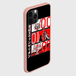 Чехол для iPhone 12 Pro Max Евангелион 00, 01 и 02, цвет: 3D-светло-розовый — фото 2