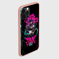 Чехол для iPhone 12 Pro Max JINX ARCANE LEAGUE OF LEGENDS, КРАСКИ, цвет: 3D-светло-розовый — фото 2