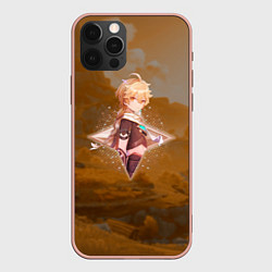 Чехол для iPhone 12 Pro Max Итэр Aether в примогеме, Genshin Impact Геншин имп, цвет: 3D-светло-розовый