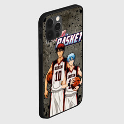 Чехол для iPhone 12 Pro Max Kuroko no Basket, Kagami Taiga Kuroko Tetsuya, цвет: 3D-черный — фото 2